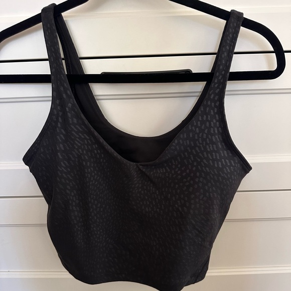 lululemon athletica Other - Lululemon Align Tank Top Jewel Embossed Black Size 8 padded
